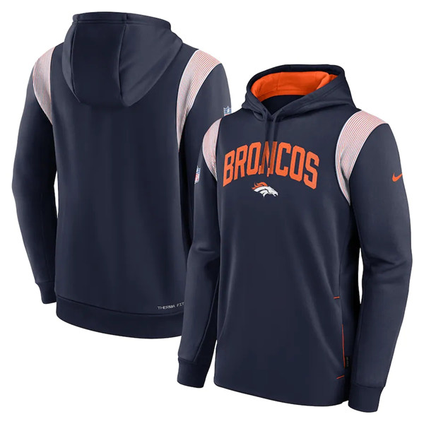 Mens Denver Broncos Navy Sideline Stack Performance Pullover Hoodie,We sell and wholesale Mens Denver Broncos Navy Sideline Stack Performance Pullover Hoodie on line form chian!
